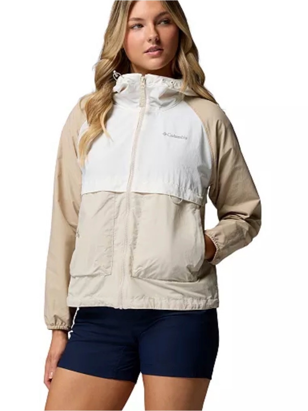 Columbia Women’s Spire Valley Hooded Windbreaker Jacket pullover medium NWT